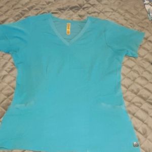 Teal nursing scrub top wonder wink Aero